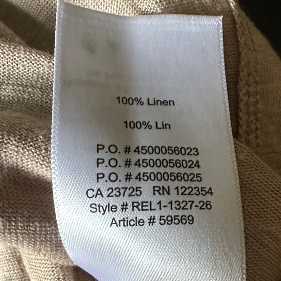 Babaton Linen Tan Sleeveless Tank Top - Picture 5 of 6